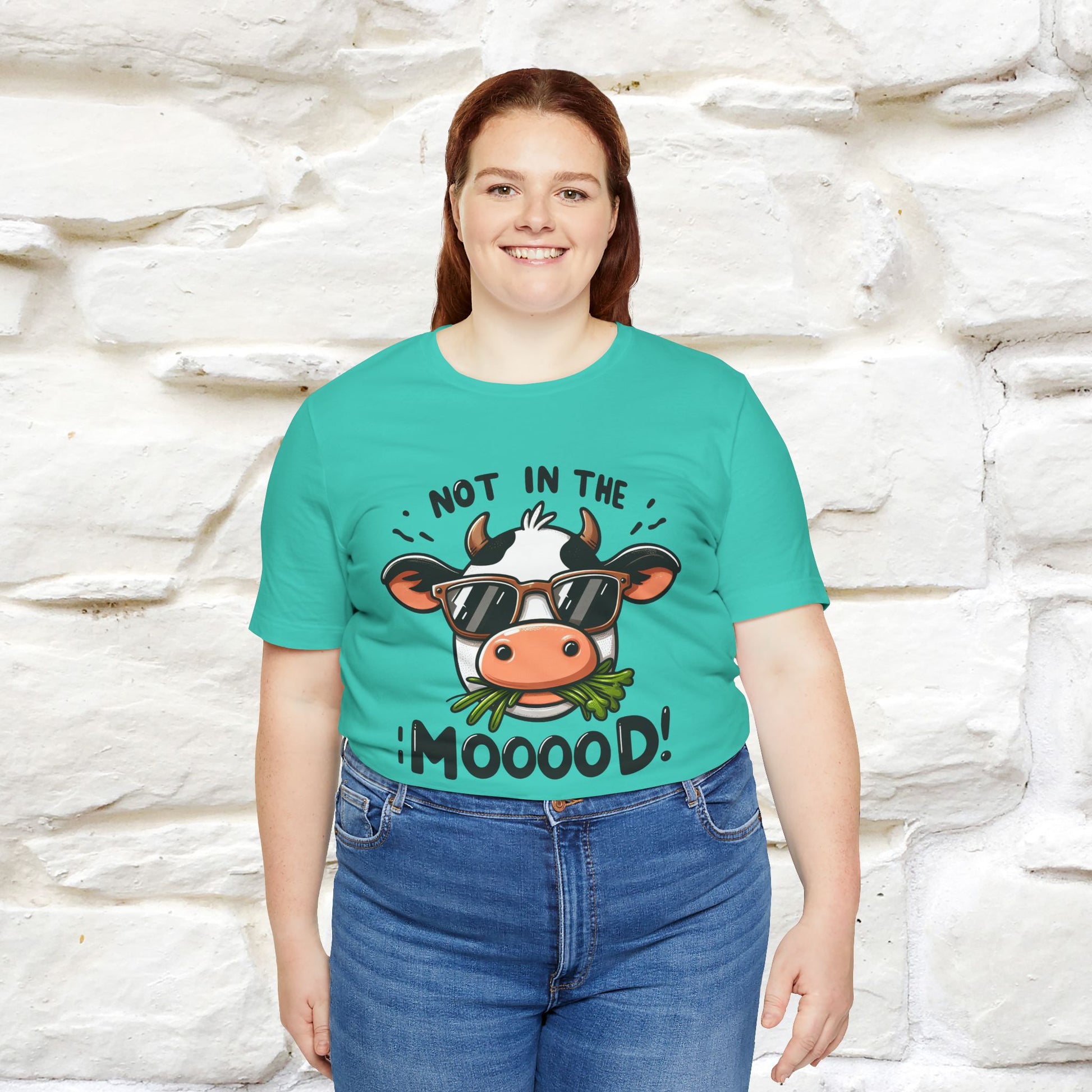 Not In The Moood – Funny Cow Pun T-Shirt | Nunu & Miao Studio - Nunu&Miao Studio