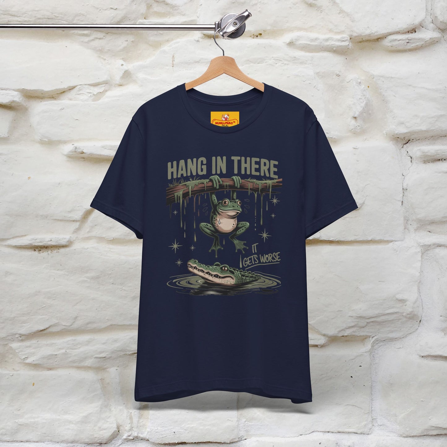 "Hang In There" Funny T-shirt |Nunu&Miao Studio - Nunu&Miao Studio
