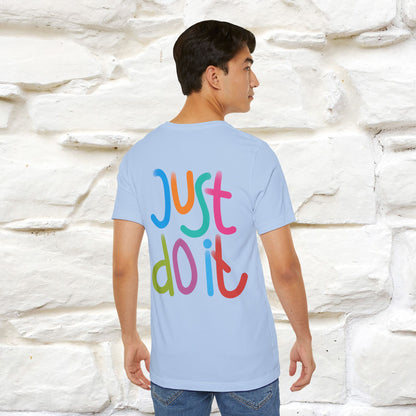 "Yes, Just Do It" Cat T-Shirt| Front & Back Design | Nunu&Miao Studio - Nunu&Miao Studio