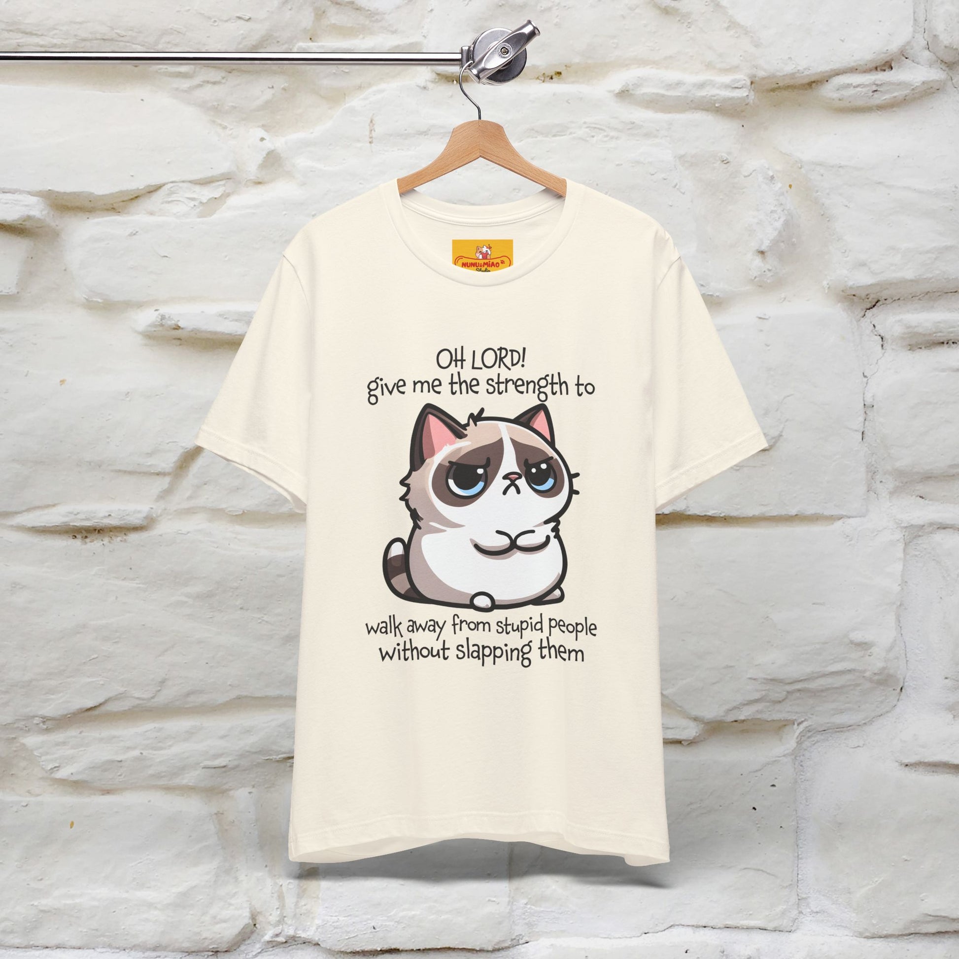 ''Oh Lord! Give Me Strength to ...'' Cat T-Shirt |  | Nunu&Miao Studio - Nunu&Miao Studio