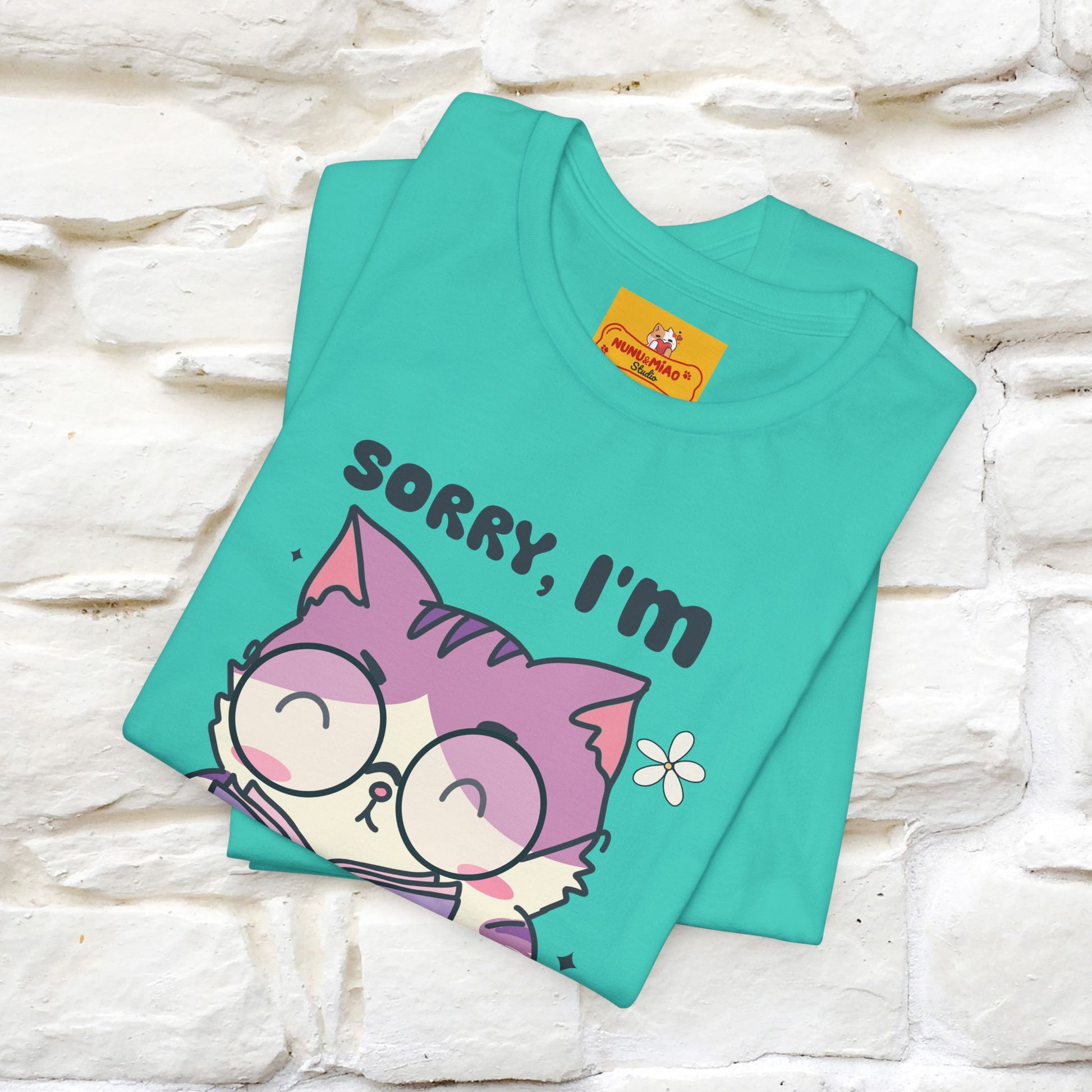 ''Sorry I am All Booked Up| Cute Cat T-Shirt |Nunu&Miao Studio - Nunu&Miao Studio