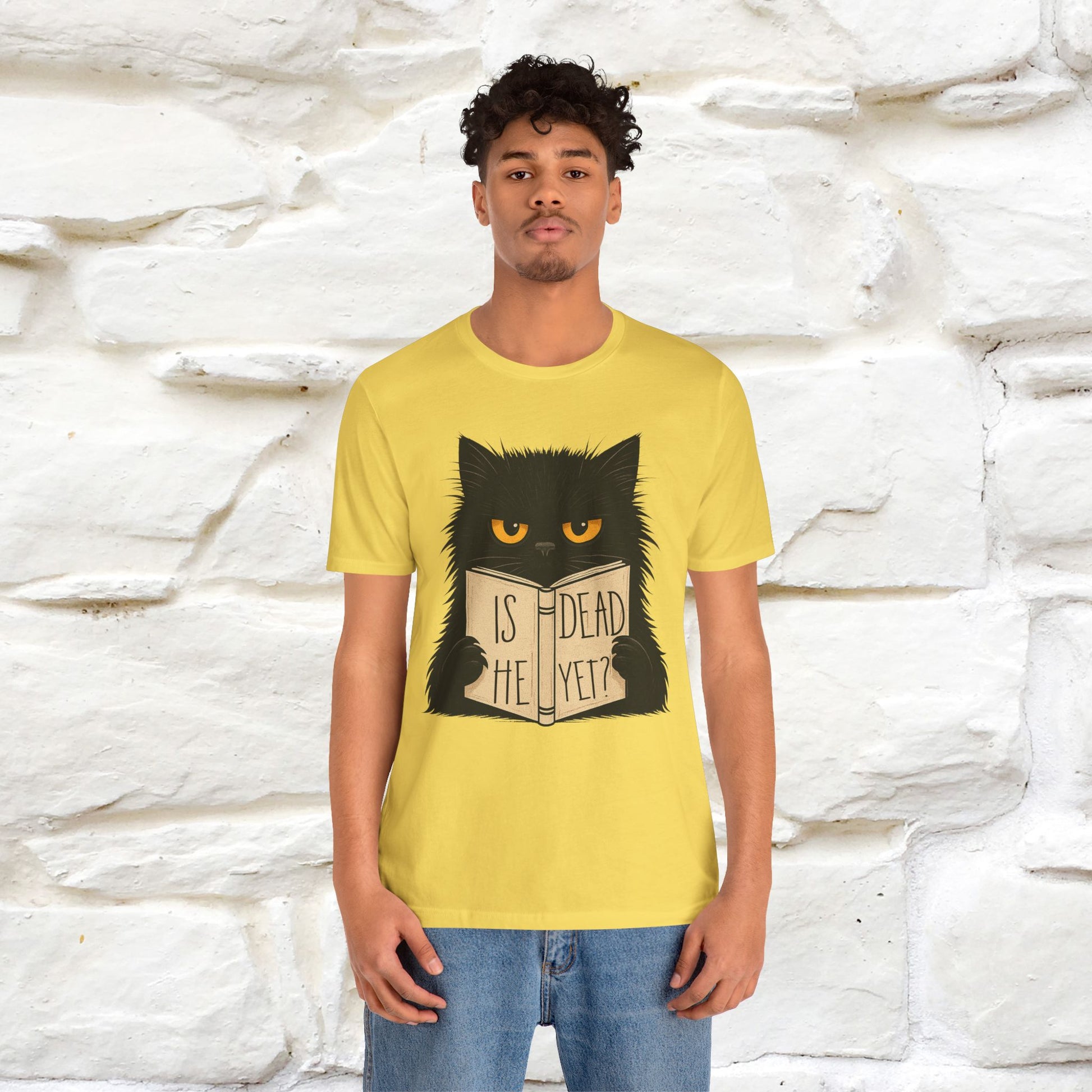 "Is He Dead Yet" |Cat T-Shirt | Nunu&Miao Studio - Nunu&Miao Studio