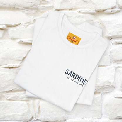 "Sardines In Olive Oil" Cute T-shirt | Front & Back Design|Nunu&Miao Studio - Nunu&Miao Studio
