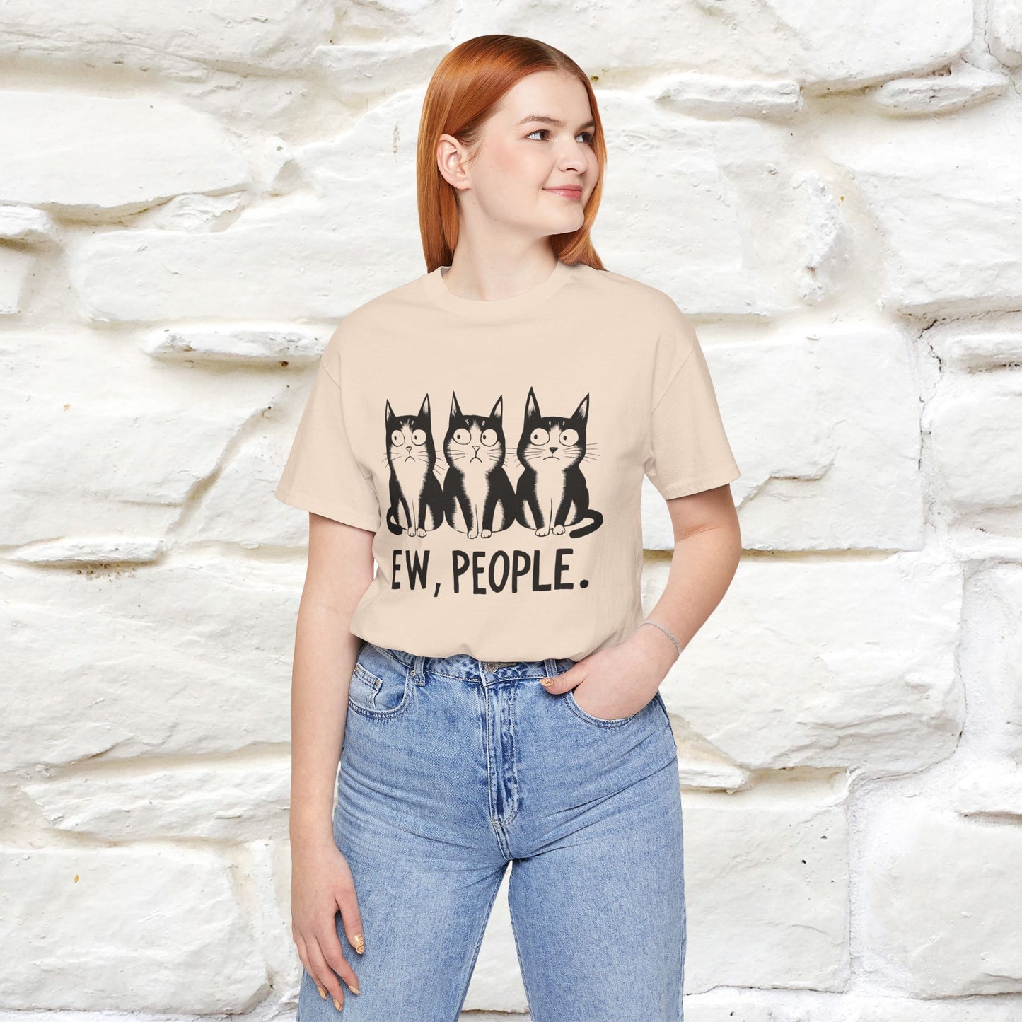 Ew, People | Funny Cat T-Shirt | Nunu&Miao Studio - Nunu&Miao Studio