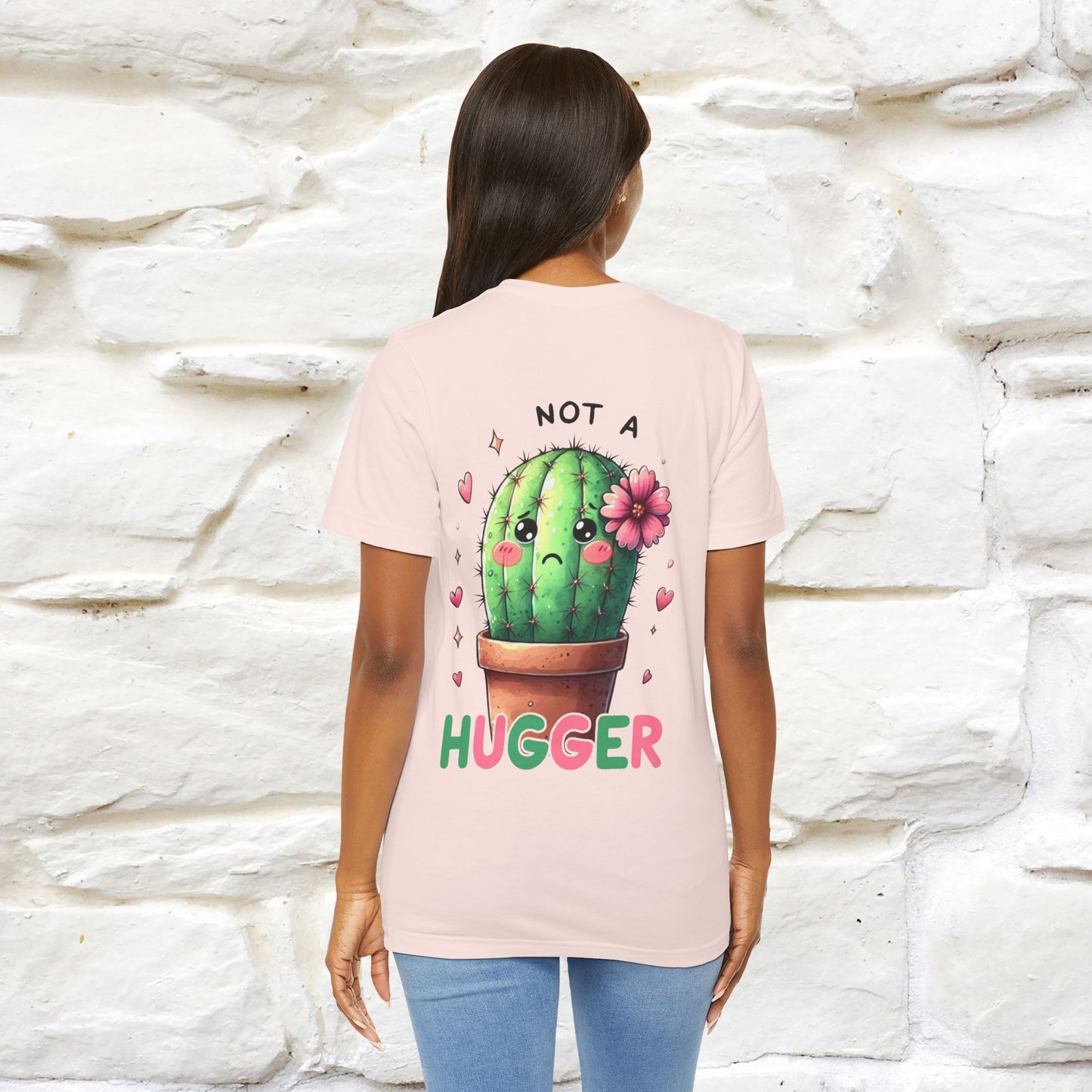 "Not A Hugger" |Funny T-Shirt | Front & Back Design|Nunu&Miao Studio - Nunu&Miao Studio