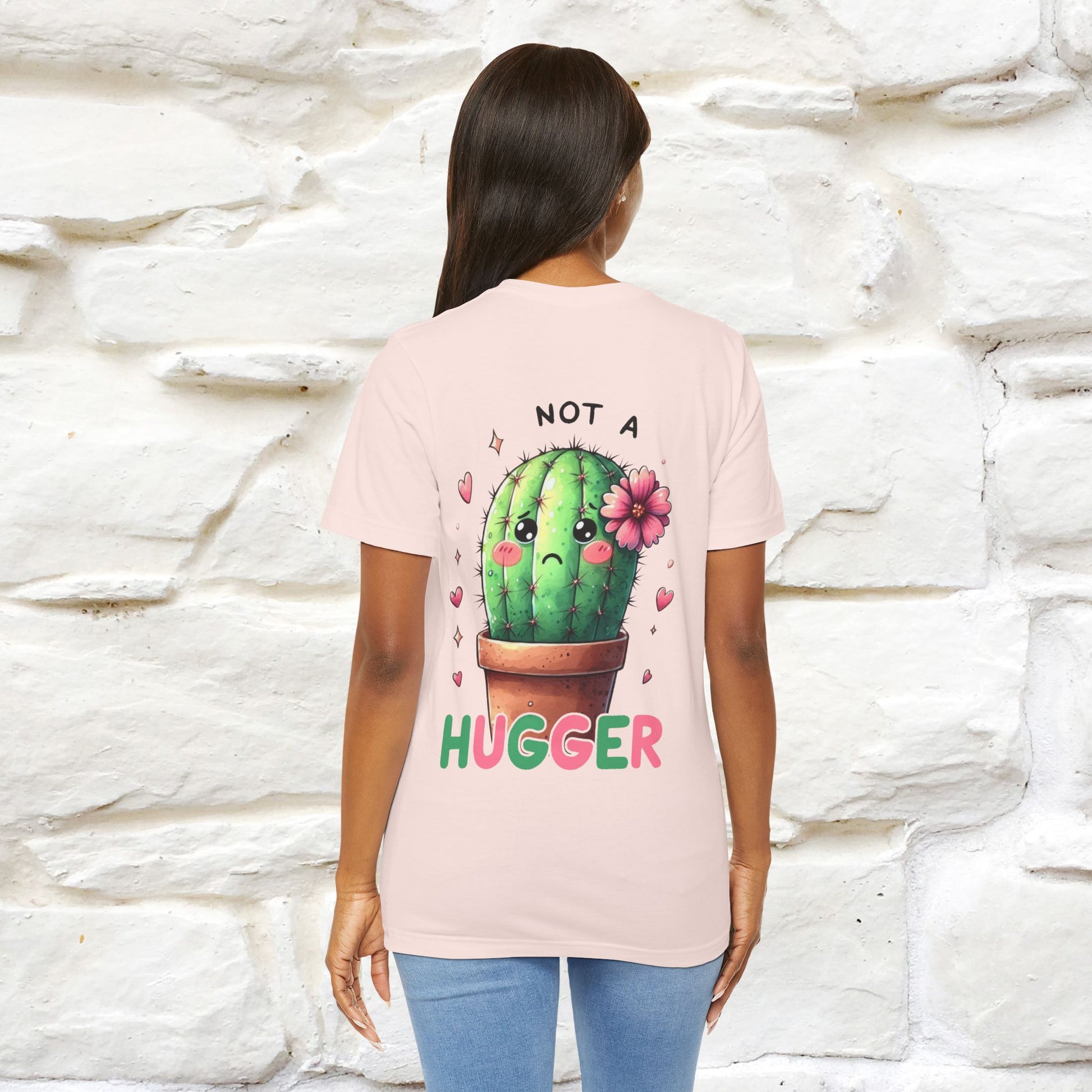"Not A Hugger" |Funny T-Shirt | Front & Back Design|Nunu&Miao Studio - Nunu&Miao Studio