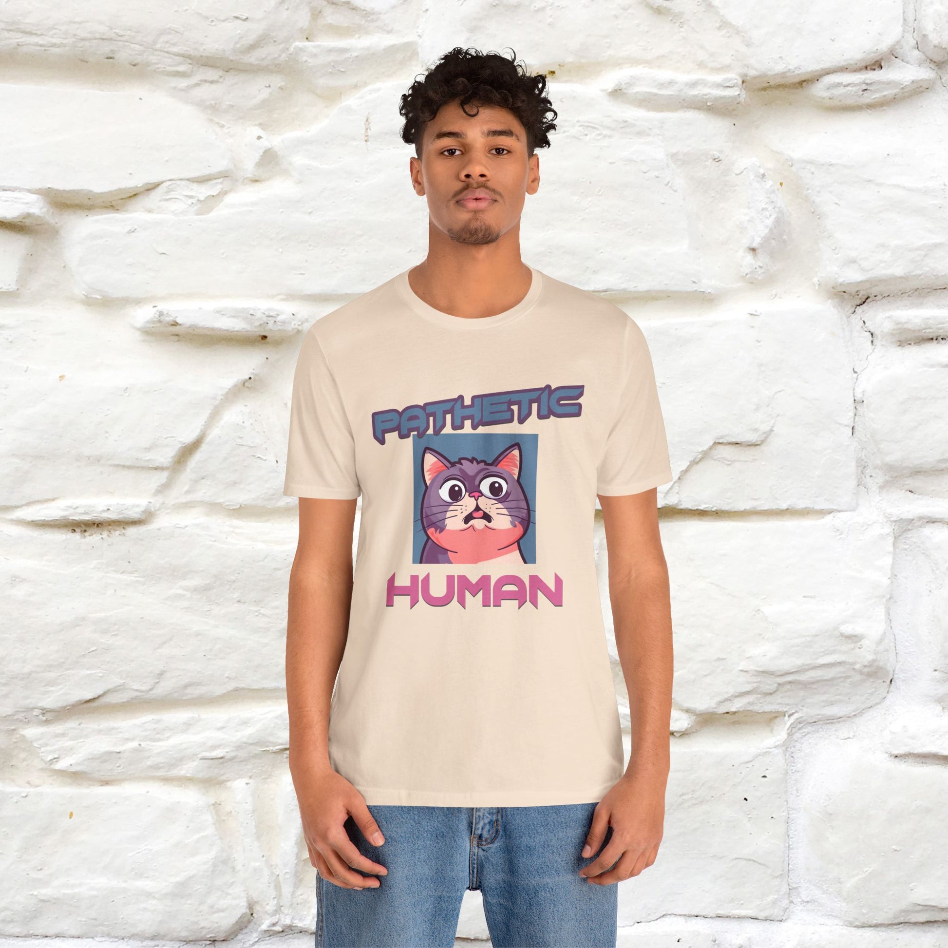 ''Pathetic Human'' | Funny Cat T-Shirt | Nunu&Miao Studio - Nunu&Miao Studio