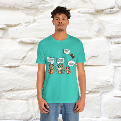 "Humans Are Way Ahead In The Evil Game! 😈😼" Cat  T-shirt |Nunu&Miao Studio - Nunu&Miao Studio