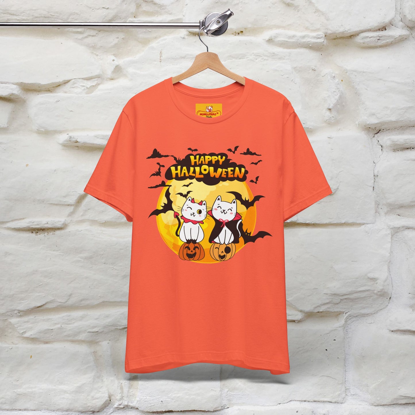 "Happy Halloween Cat Couple " Cat  T-shirt |Nunu&Miao Studio - Nunu&Miao Studio