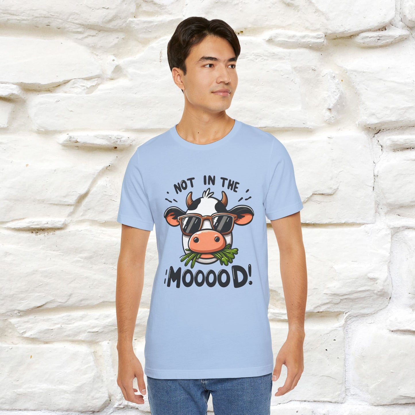Not In The Moood – Funny Cow Pun T-Shirt | Nunu & Miao Studio - Nunu&Miao Studio