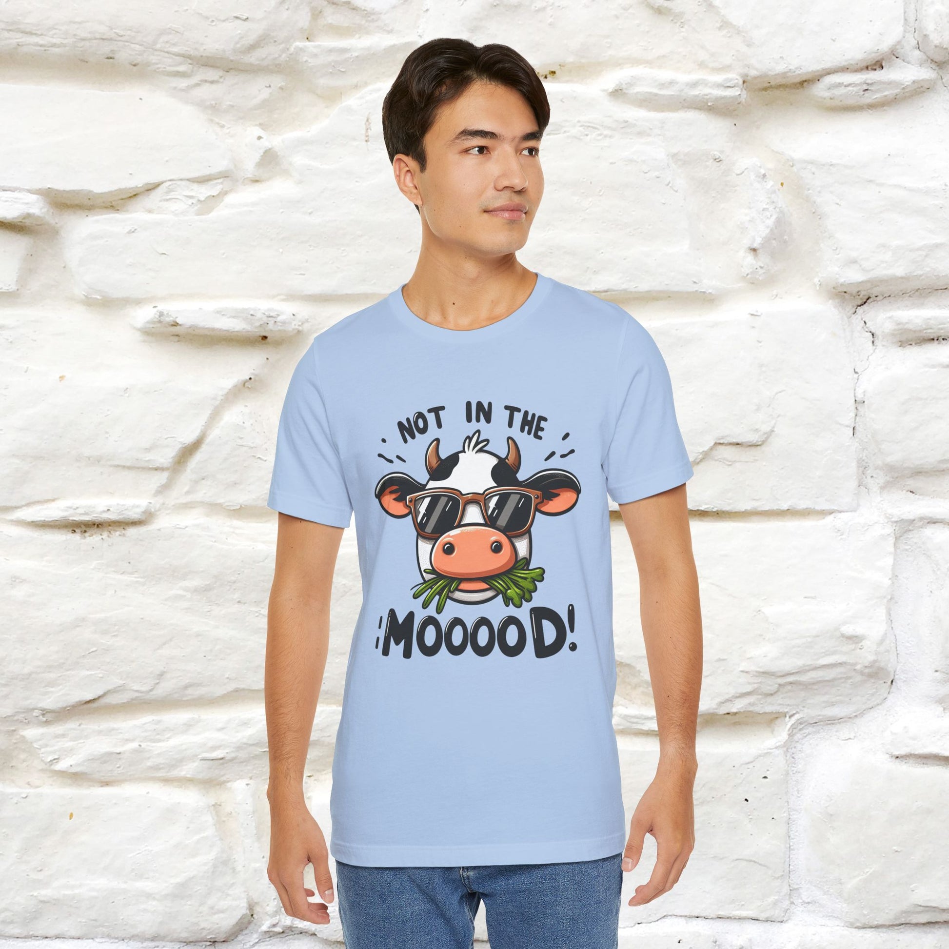 Not In The Moood – Funny Cow Pun T-Shirt | Nunu & Miao Studio - Nunu&Miao Studio