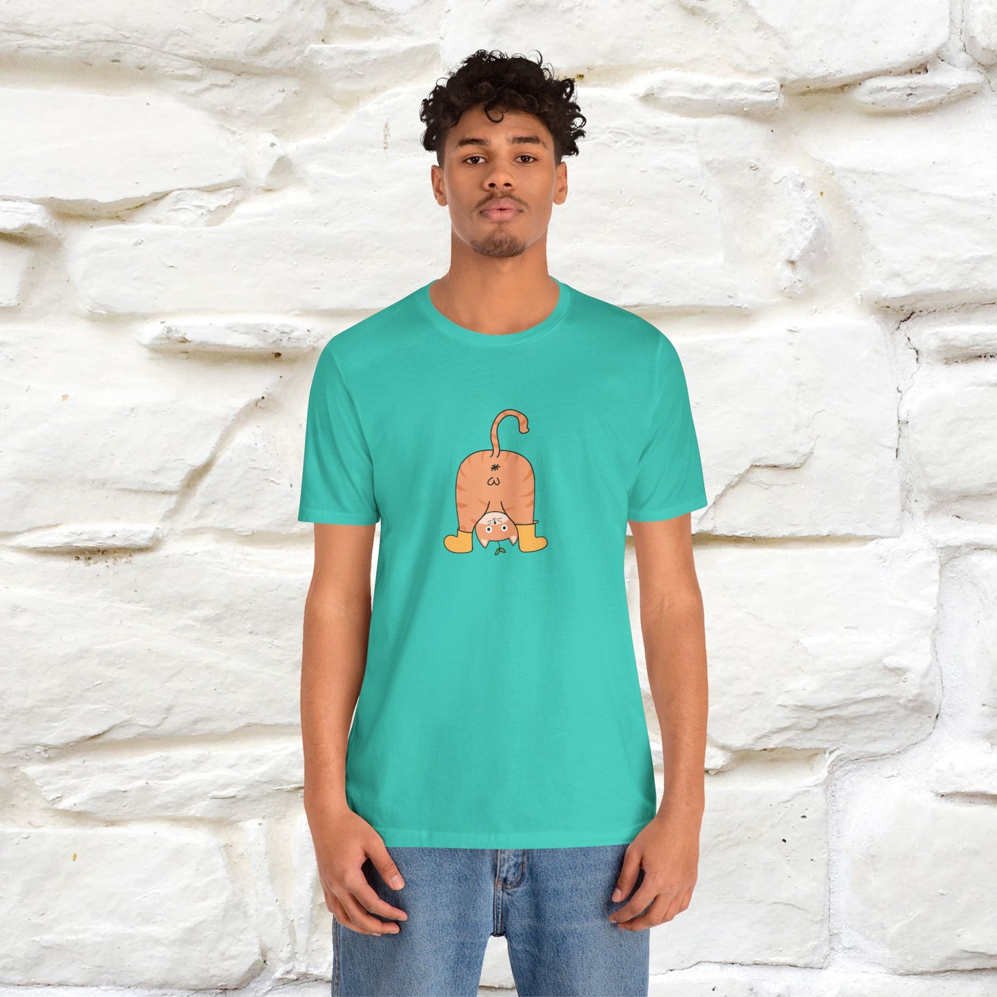 "Sometimes You Need to Look at Life from a Different Perspective" Cat T-Shirt | Front & Back Design | Nunu&Miao Studio - Nunu&Miao Studio