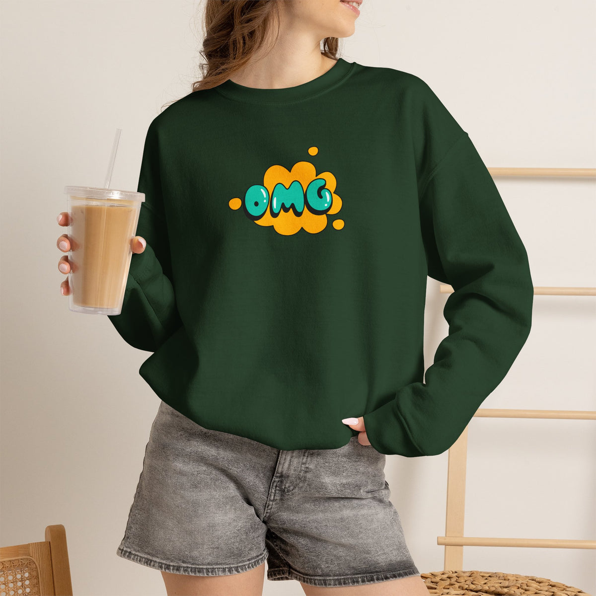 "OMG'' |Cat Sweatshirt | Nunu&Miao Studio