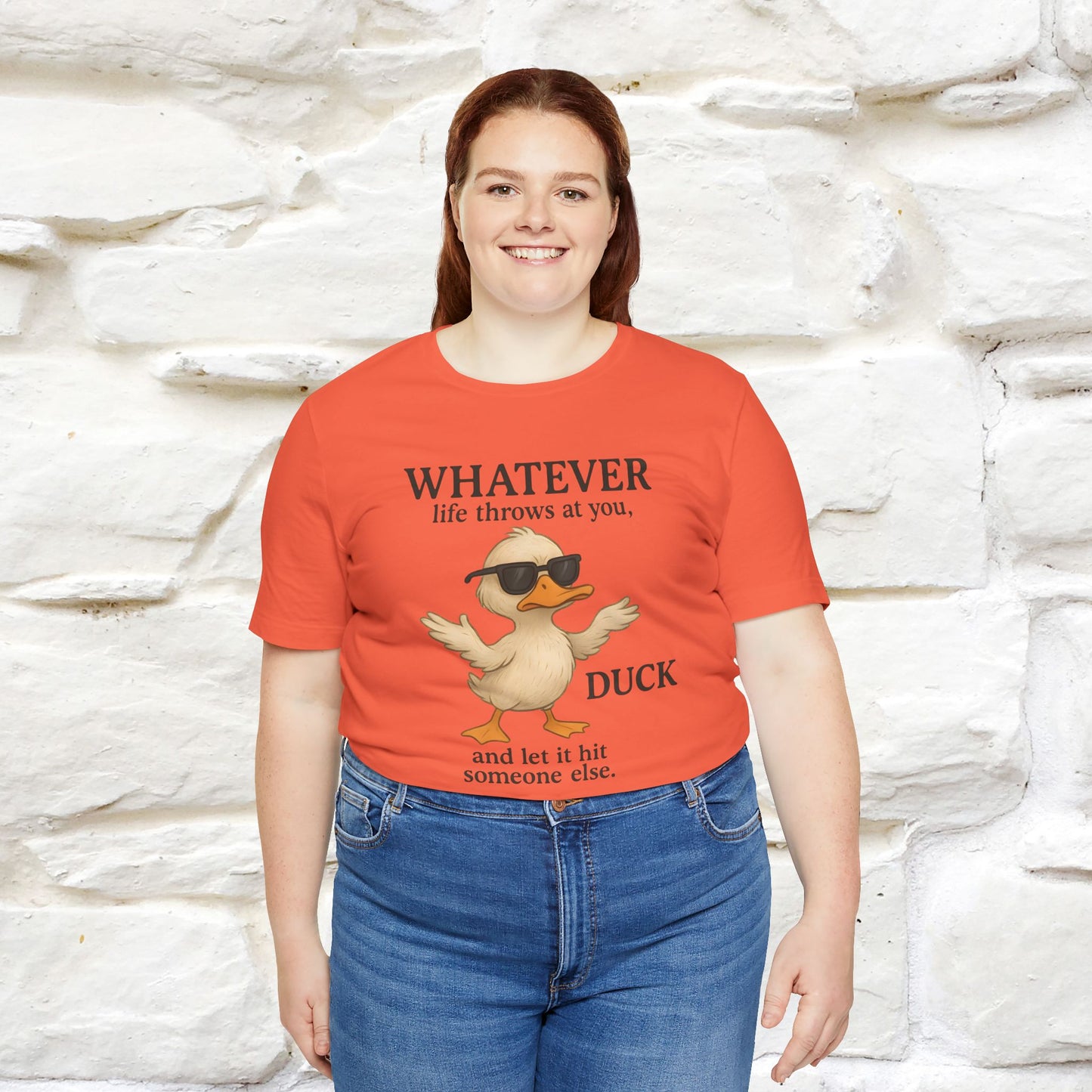 "Whatever Life Throws At You " Funny Duck T-shirt |Nunu&Miao Studio - Nunu&Miao Studio