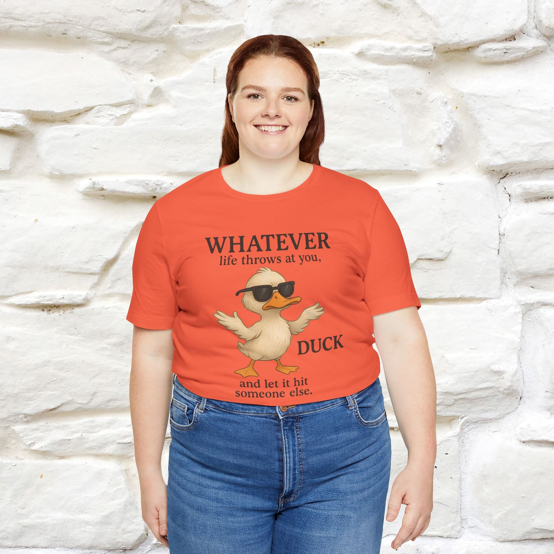 "Whatever Life Throws At You " Funny Duck T-shirt |Nunu&Miao Studio - Nunu&Miao Studio