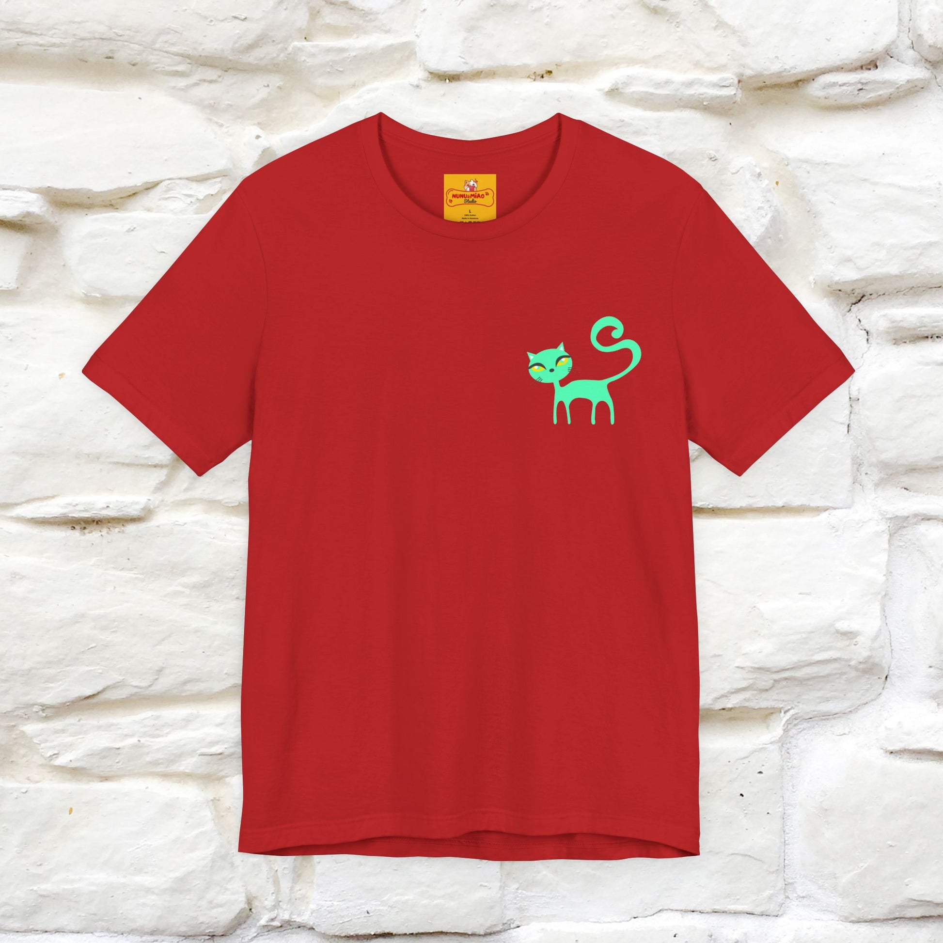 "Move Foreward Good Things Are Up Head" Cat T-Shirt| Front & Back Design | Nunu&Miao Studio - Nunu&Miao Studio