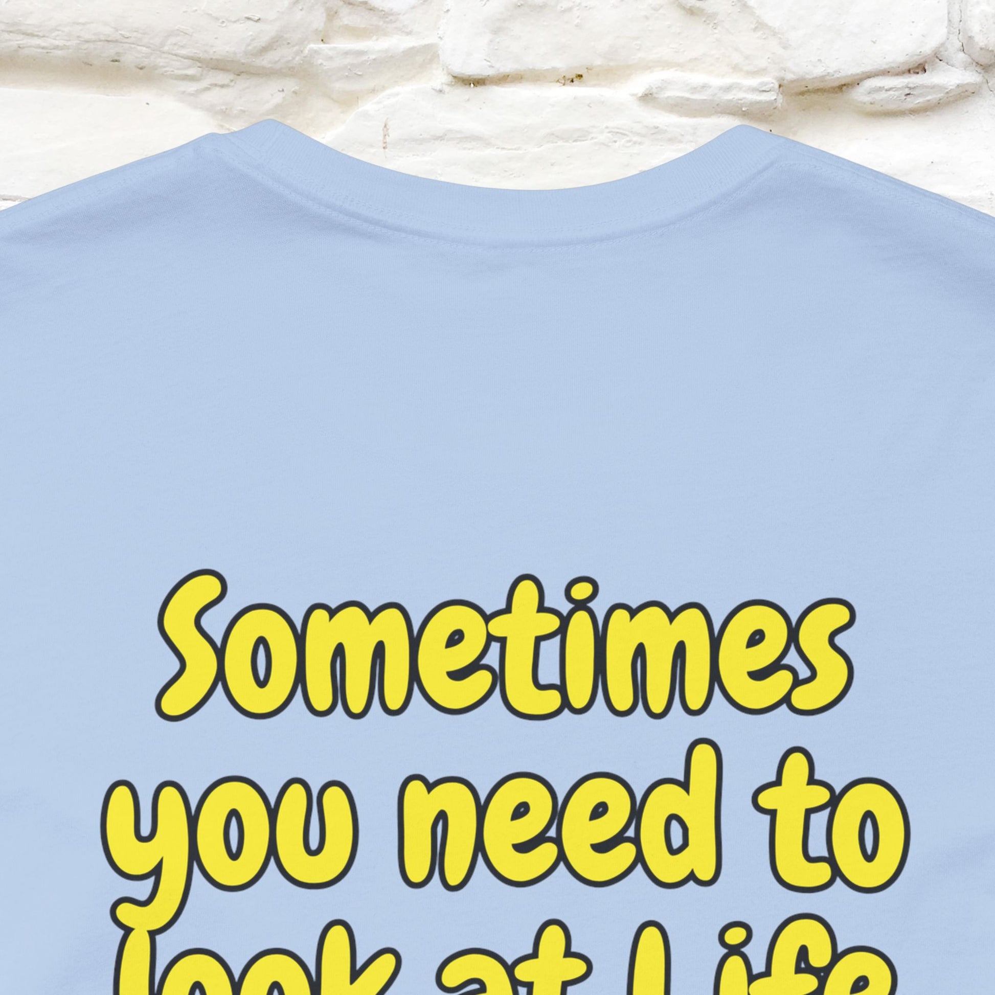 "Sometimes You Need to Look at Life from a Different Perspective" Cat T-Shirt | Front & Back Design | Nunu&Miao Studio - Nunu&Miao Studio