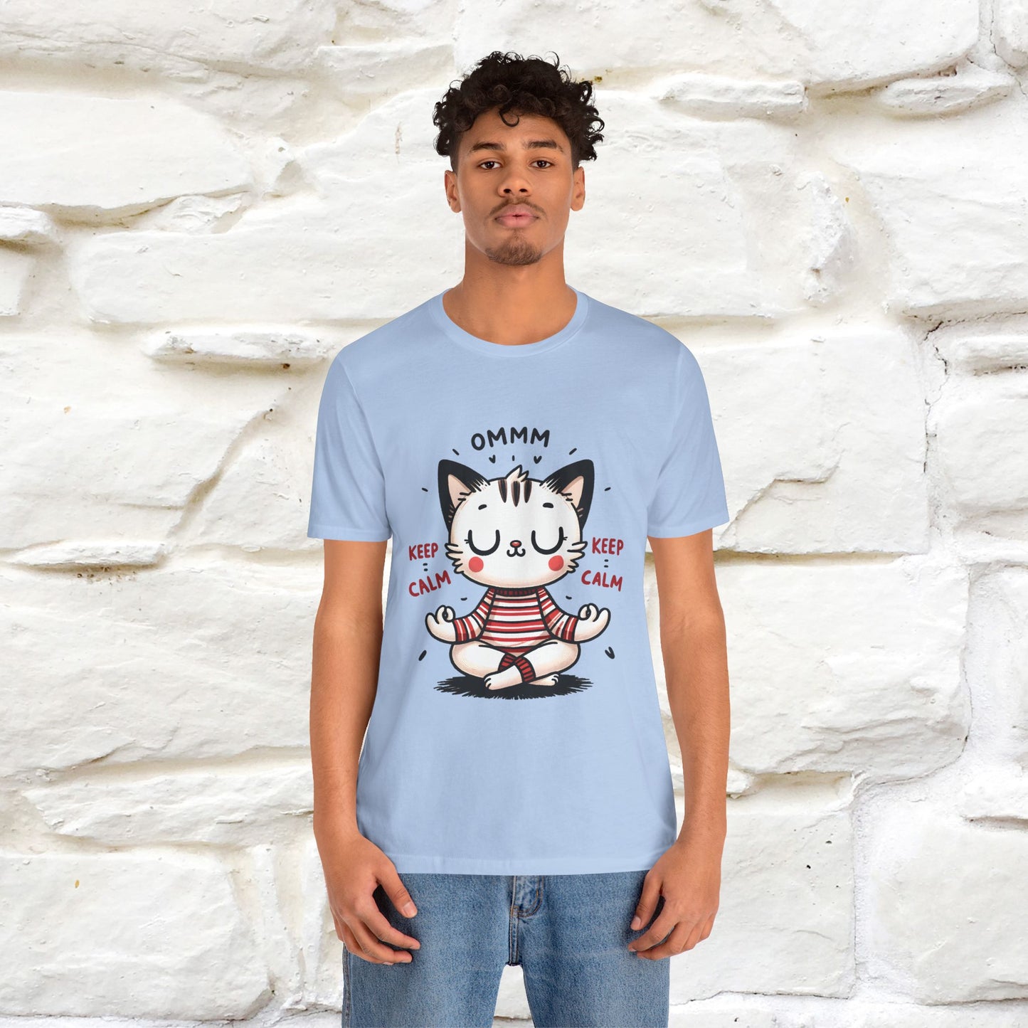 Ommm, Keep Calm | Relaxed Cat Shirt for Men & Women | 100% Cotton* - Nunu&Miao Studio