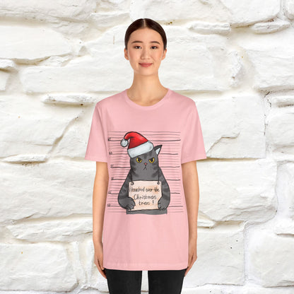 "I Knocked Over The Christmas Tree " |Funny Cat T-Shirt | Nunu&Miao Studio