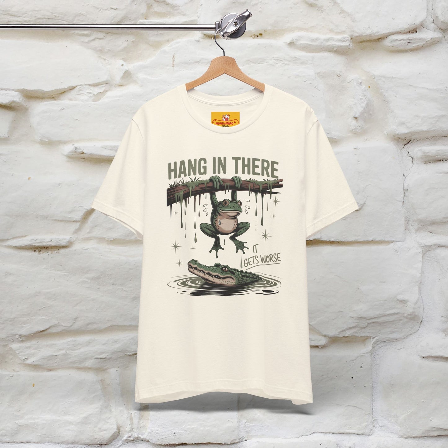 "Hang In There" Funny T-shirt |Nunu&Miao Studio - Nunu&Miao Studio