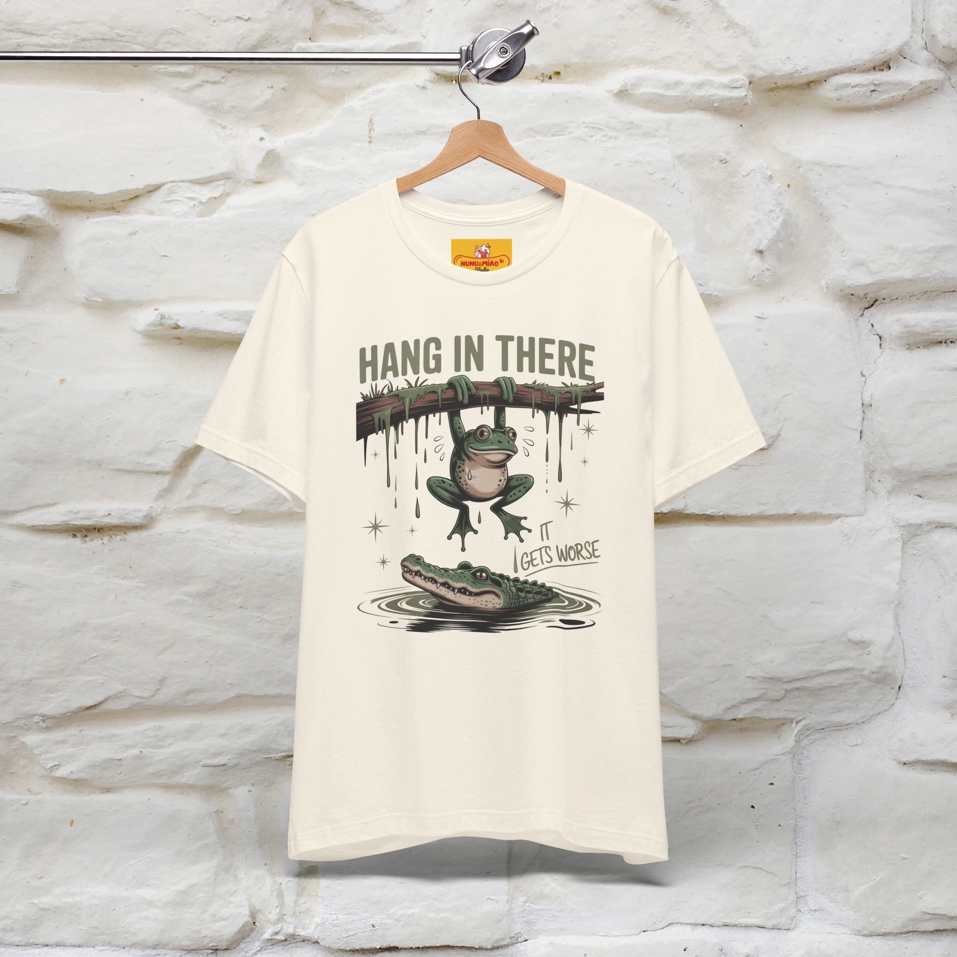 "Hang In There" Funny T-shirt |Nunu&Miao Studio - Nunu&Miao Studio
