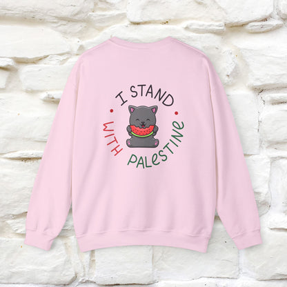 "I Stand With Palestine'' |Cat Sweatshirt | Nunu&Miao Studio