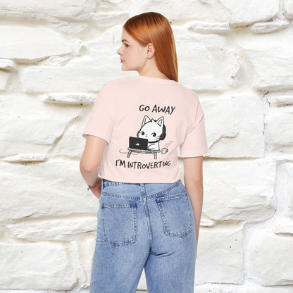 ''Go Away, I’m Introverting'' Cat T-Shirt | Nunu & Miao Studio - Nunu&Miao Studio