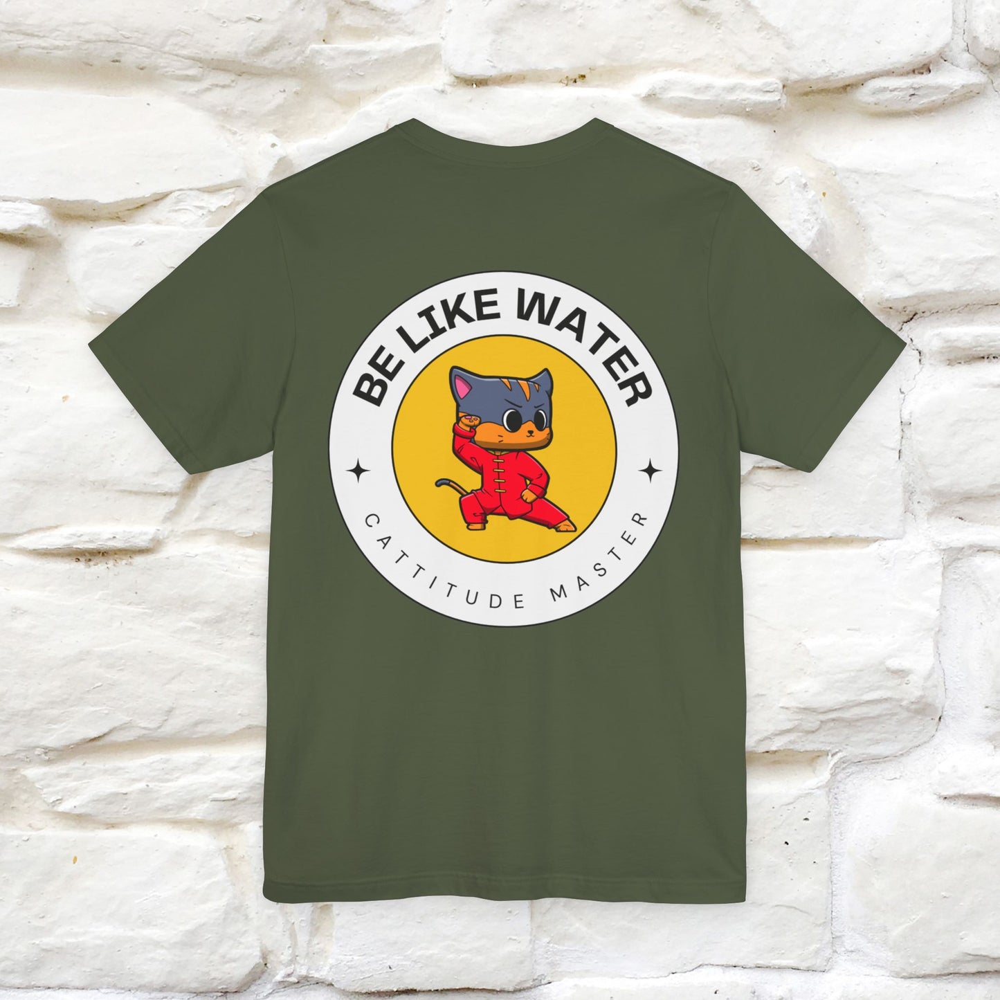 "Be Like Water: Cattitude Master | Cat T-Shirt |Nunu&Miao Studio - Nunu&Miao Studio