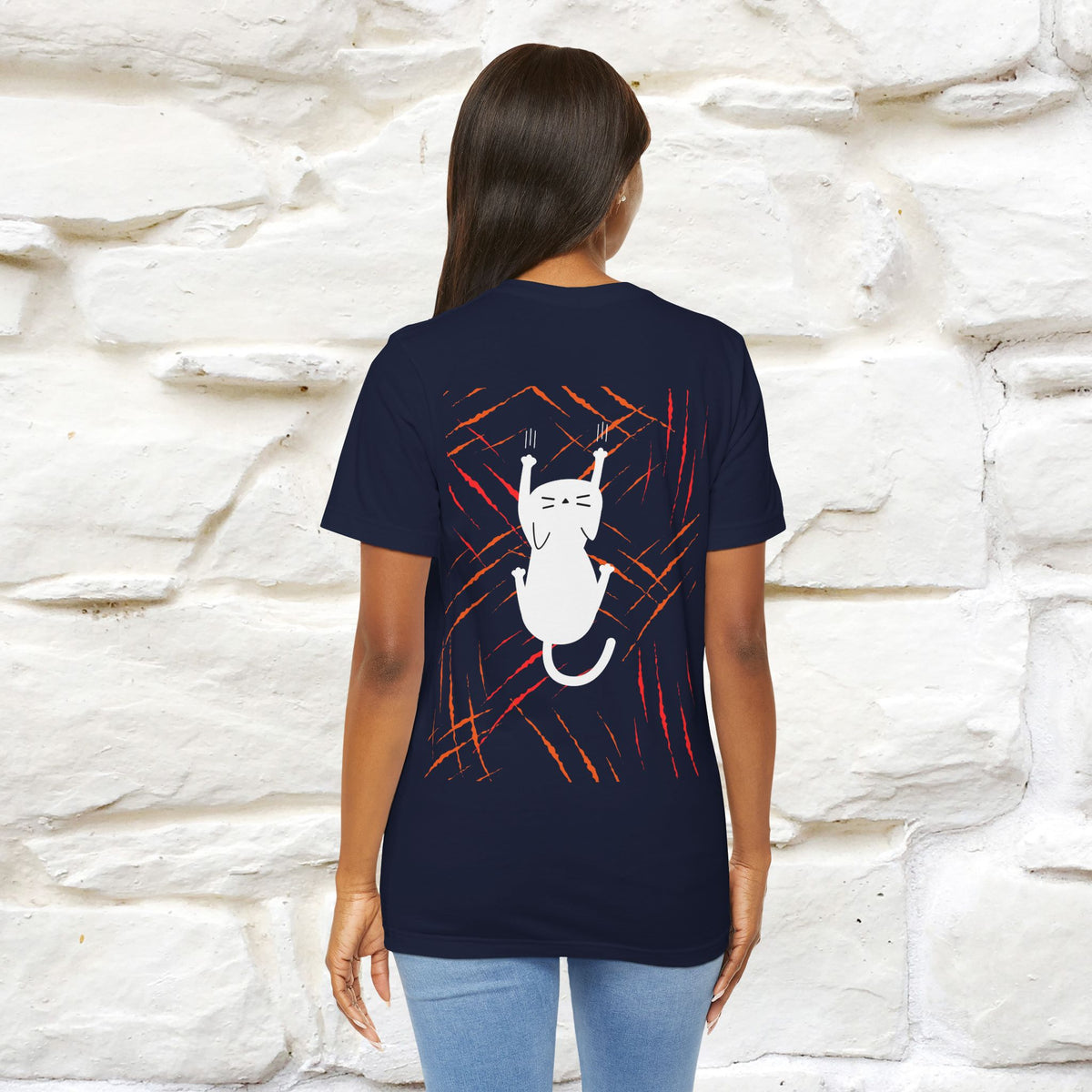 “Love Hurts"  Funny Cat T-Shirt | Front & Back Design | Nunu&Miao Studio