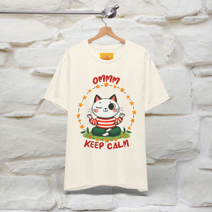 ''Ommm, Keep Calm'' Cat T-Shirt | Nunu&Miao Studio - Nunu&Miao Studio