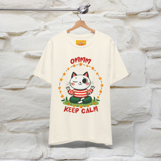 ''Ommm, Keep Calm'' Cat T-Shirt | Nunu&Miao Studio - Nunu&Miao Studio