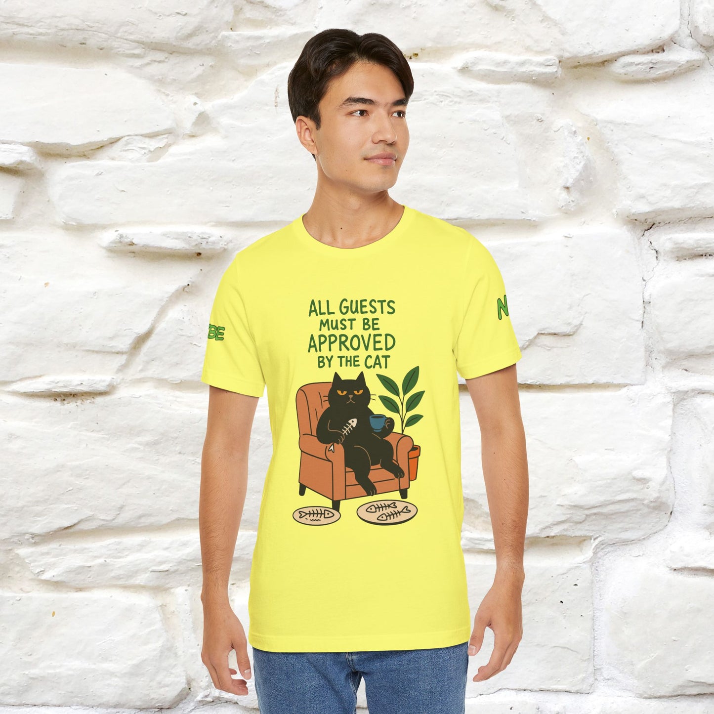 "All Guest Must Be Approved By The Cat - NO,MAYBE" Cat T-shirt |Nunu&Miao Studio