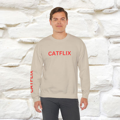 "Catflix'' |Cat Sweatshirt | Nunu&Miao Studio