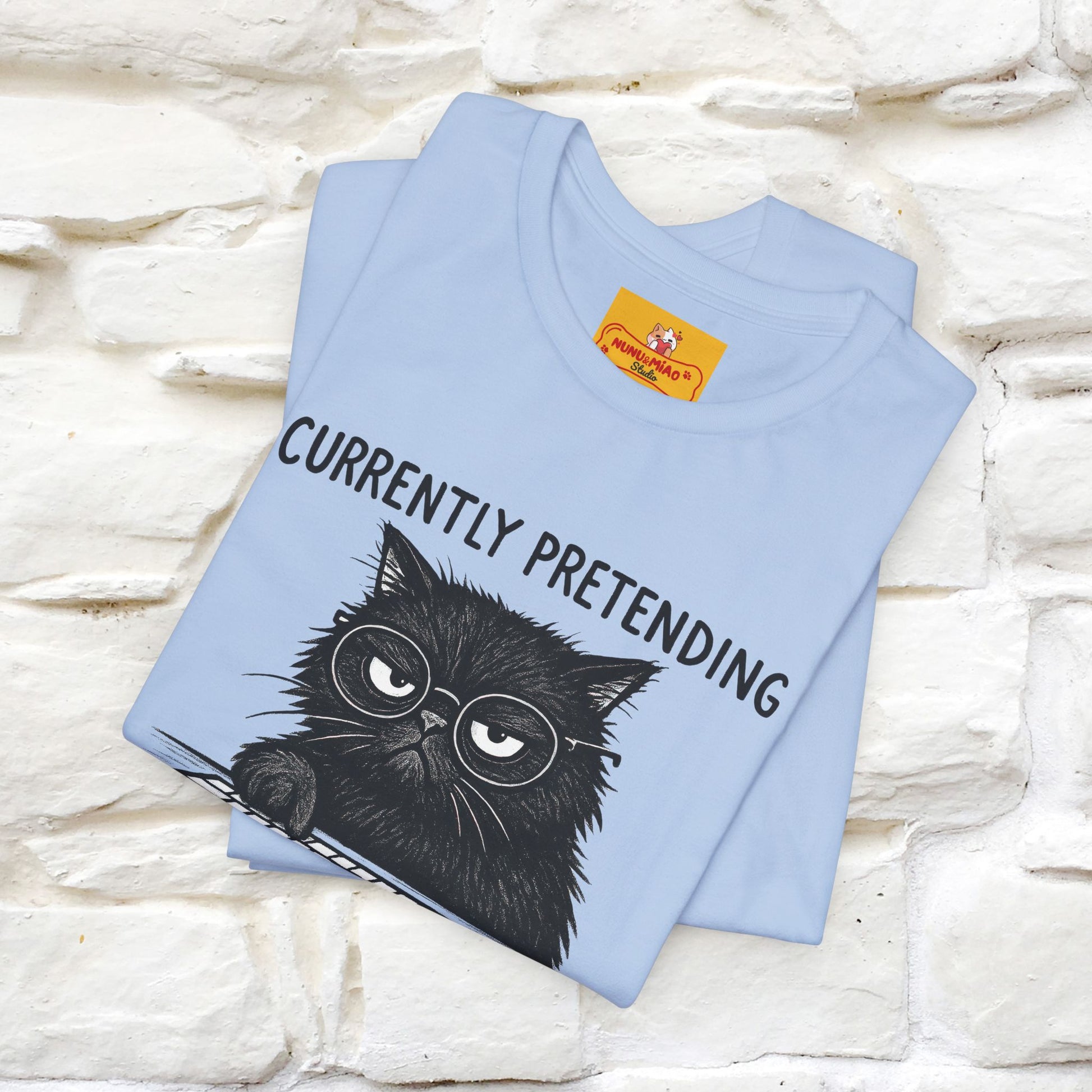 "Currently Pretending To Be Productive" |Cat T-Shirt | Nunu&Miao Studio - Nunu&Miao Studio