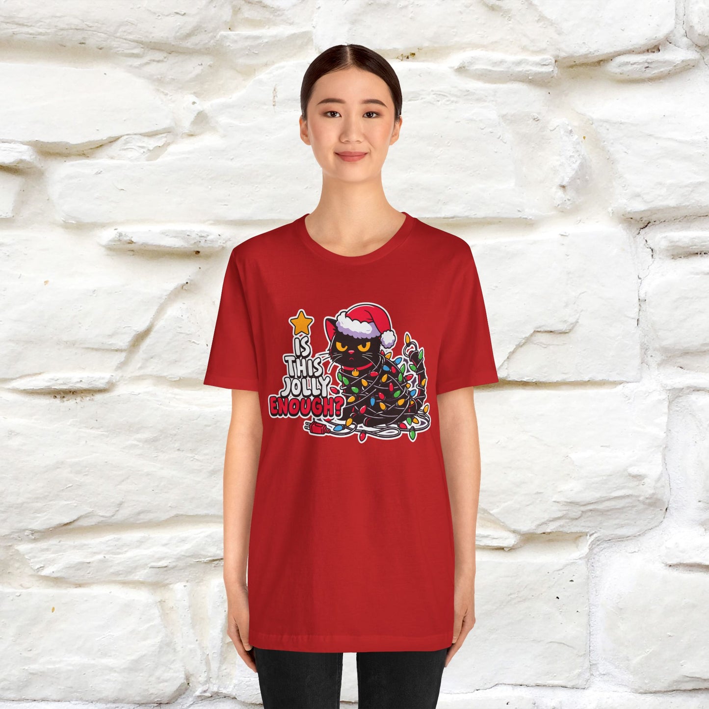 “Is This Jolly Enough?” | Cat T-Shirt | Nunu&Miao Studio