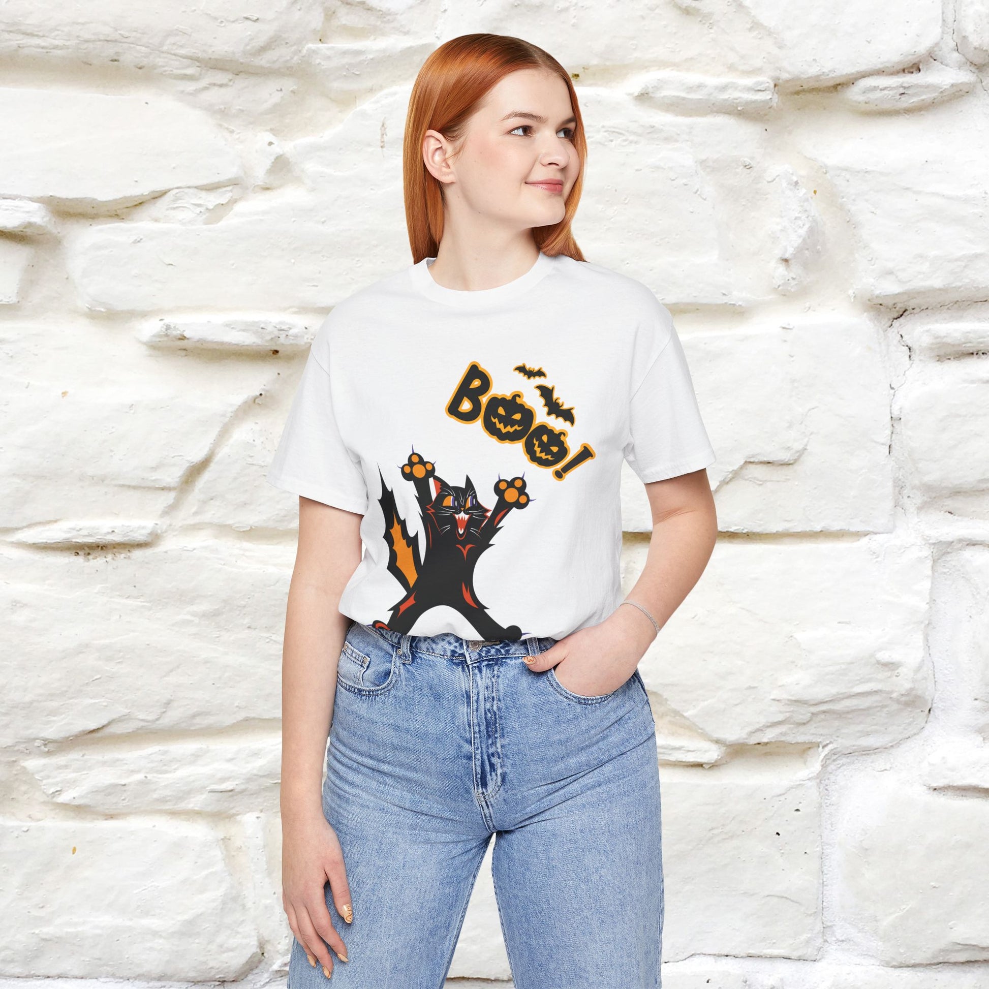 "Boo" Cat  T-shirt |Nunu&Miao Studio - Nunu&Miao Studio