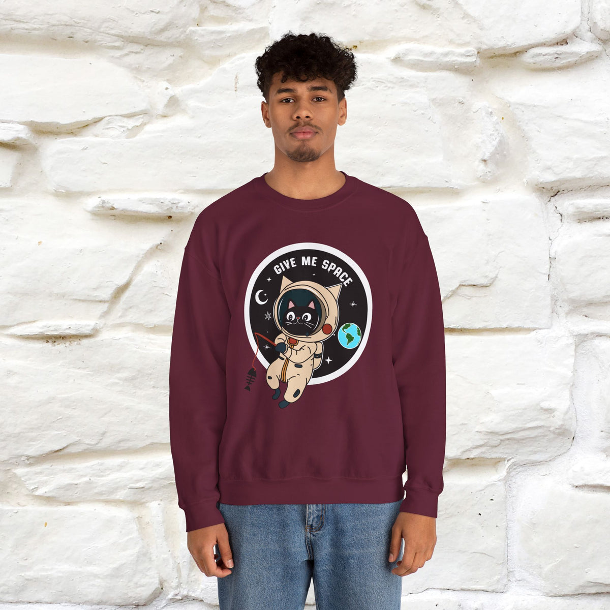 ''Give Me Space'' |Cat Sweatshirt | Nunu&Miao Studio