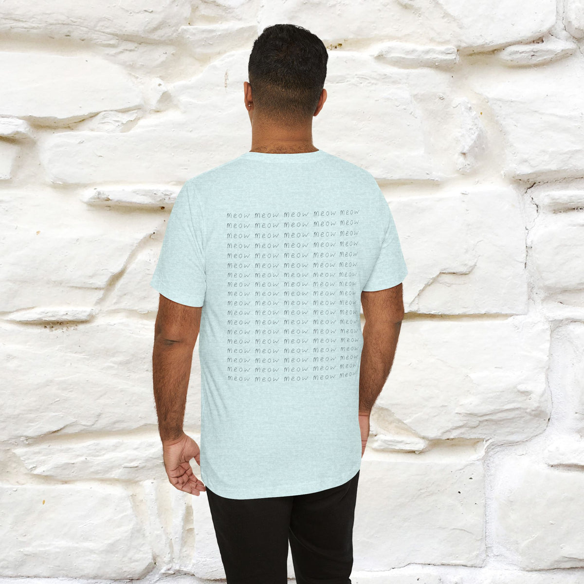 "Meow Meow Meow" Cat T-Shirt | Front & Back Design | Nunu&Miao Studio