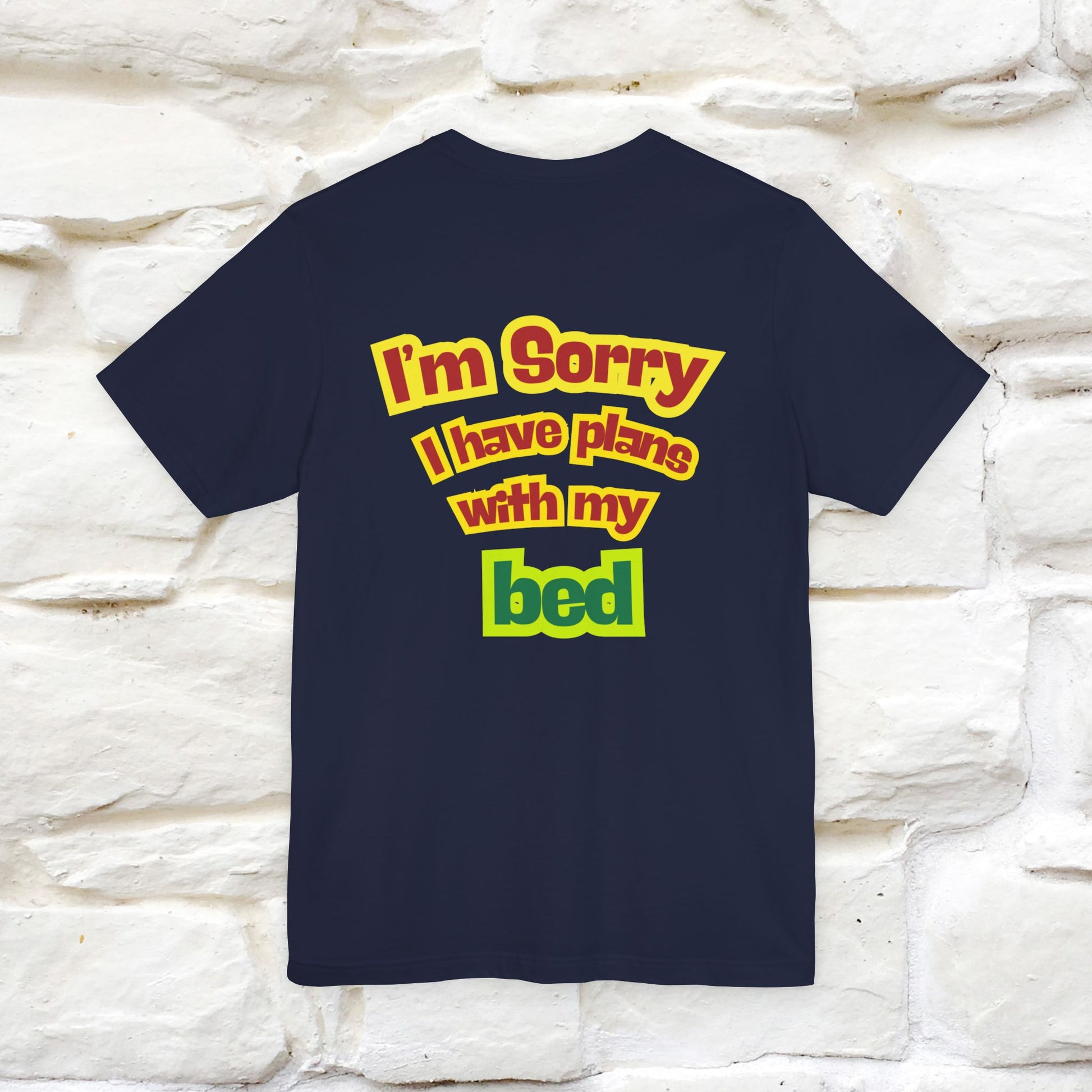 "I Am Sorry I Have Plans With My Bed" |  Cat T-Shirt | Front & Back Design | Nunu&Miao Studio - Nunu&Miao Studio
