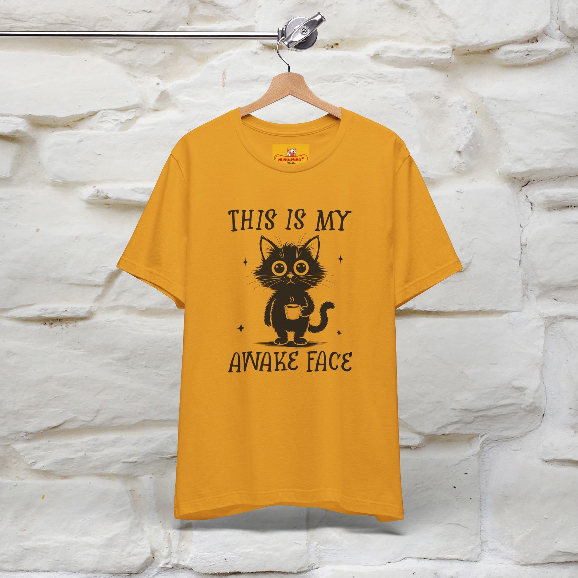 "This is My Awake Face" Cat T-Shirt | Funny Design | Nunu&Miao Studio - Nunu&Miao Studio