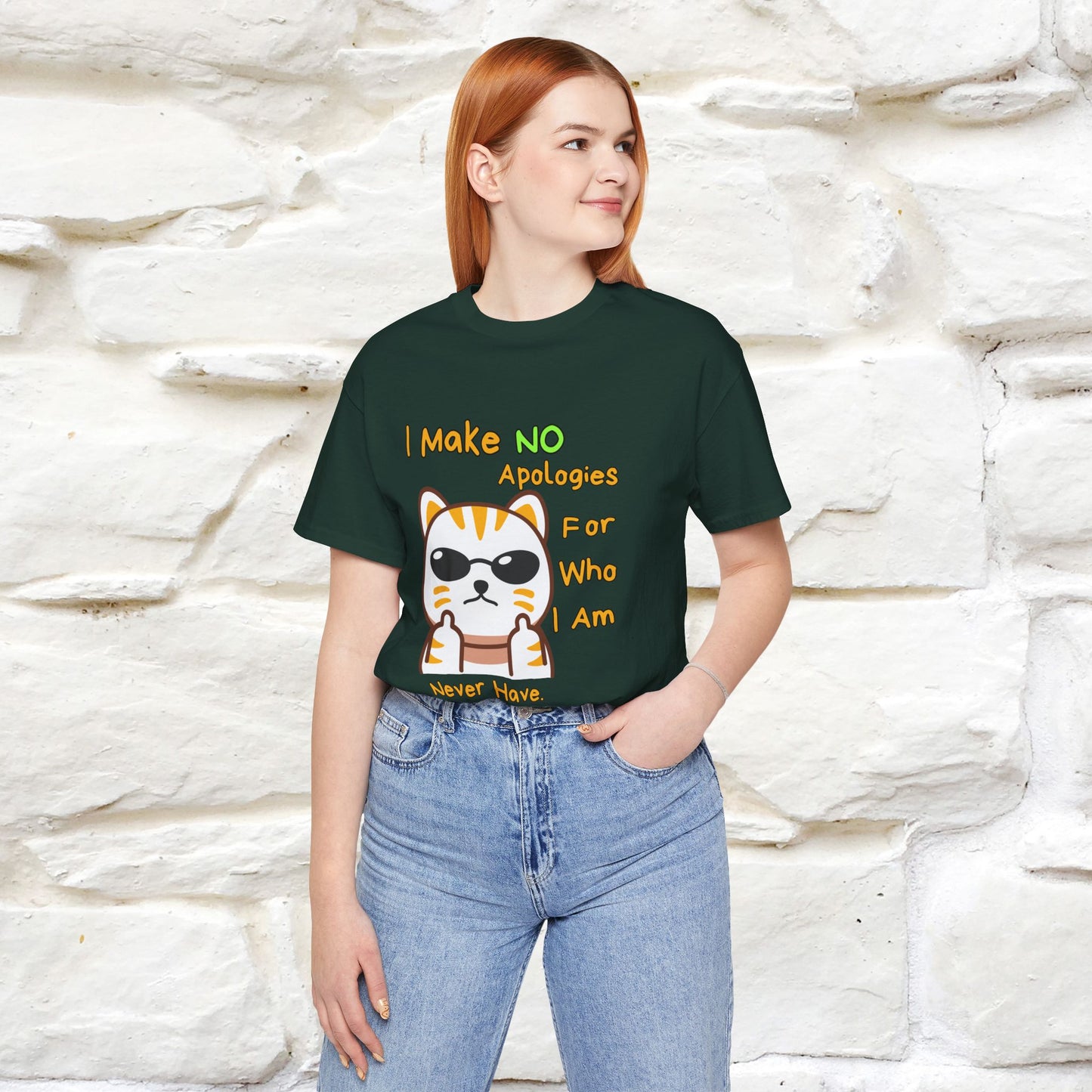 "I Make No Apologies... " |Cat T-Shirt | Nunu&Miao Studio - Nunu&Miao Studio