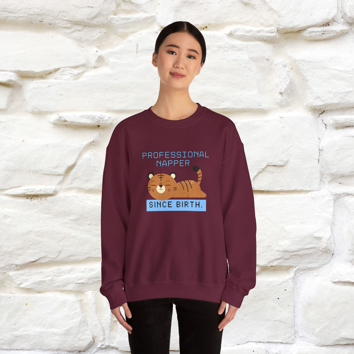 ''Professional Napper Since Birth'' |Cat Sweatshirt | Nunu&Miao Studio