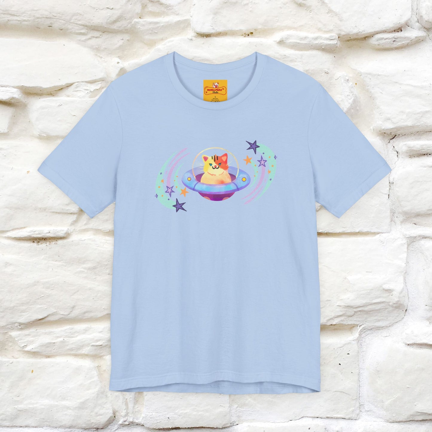 "Stay Positive'' Cat T-Shirt | Front & Back Design | Nunu&Miao Studio - Nunu&Miao Studio