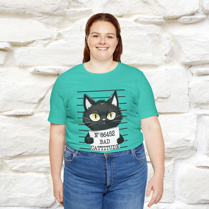 "Bad Cattitude" T-Shirt for Men & Women | 100% Cotton* - Nunu&Miao Studio