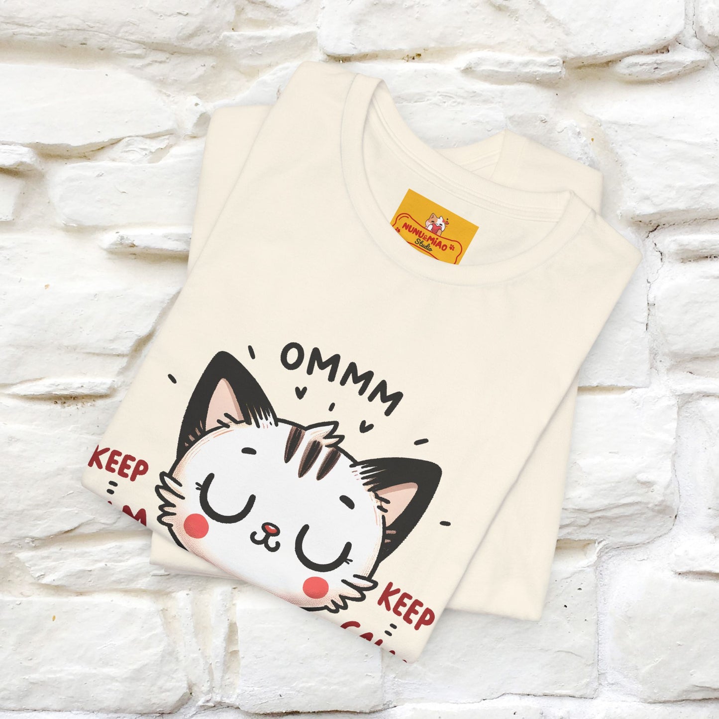 Ommm, Keep Calm | Relaxed Cat Shirt for Men & Women | 100% Cotton* - Nunu&Miao Studio