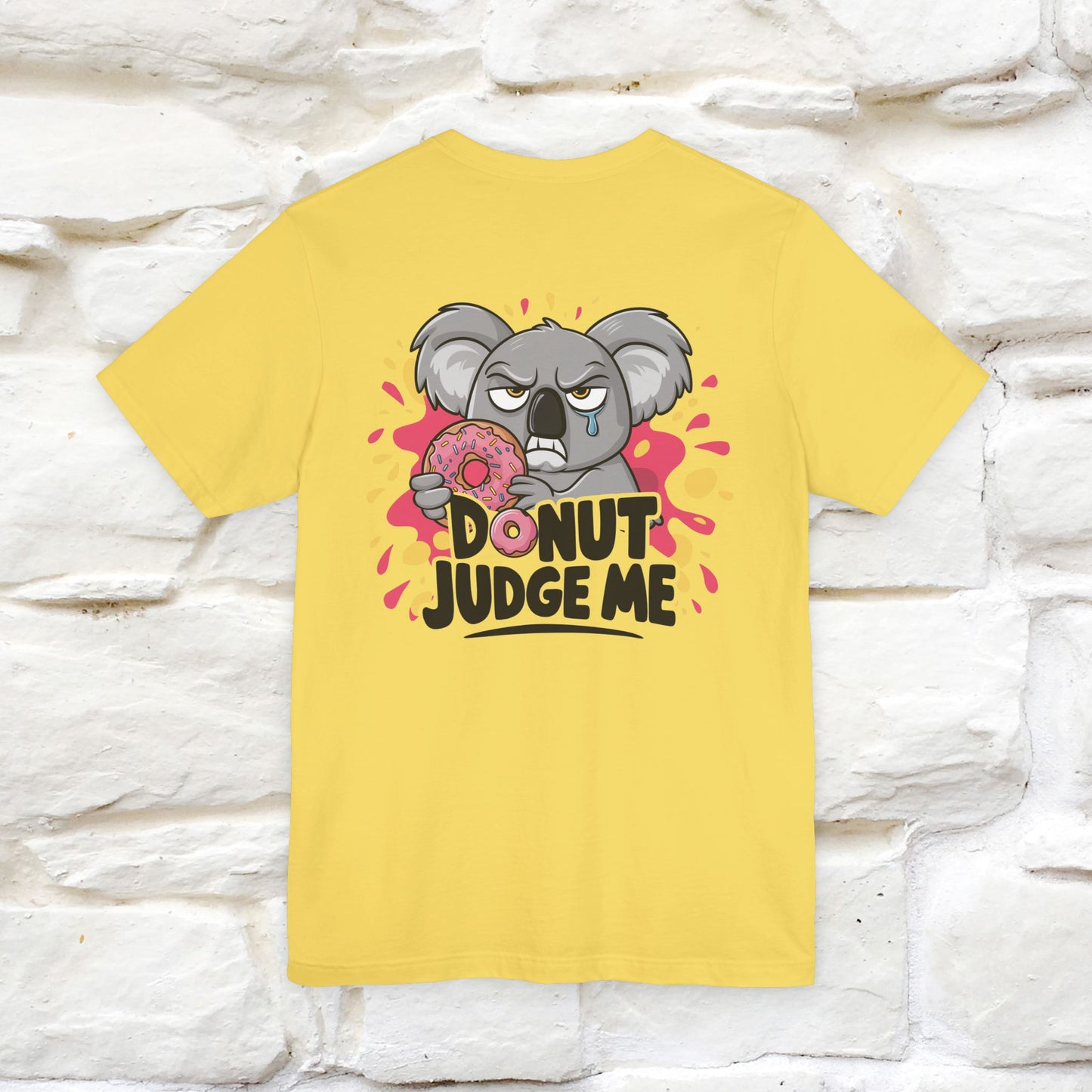"Donut Judge Me " |Funny  T-Shirt | Front & Back Design | Nunu&Miao Studio - Nunu&Miao Studio