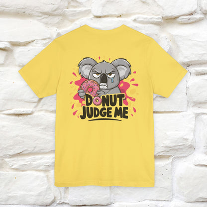 "Donut Judge Me " |Funny  T-Shirt | Front & Back Design | Nunu&Miao Studio - Nunu&Miao Studio