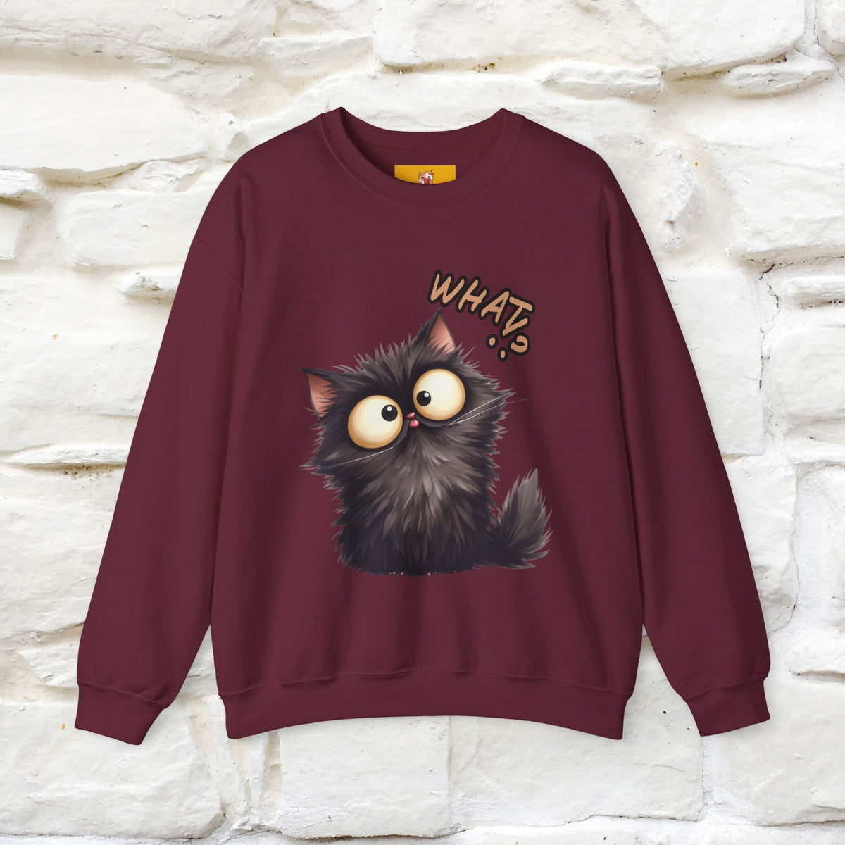 "What'' |Cat Sweatshirt | Nunu&Miao Studio