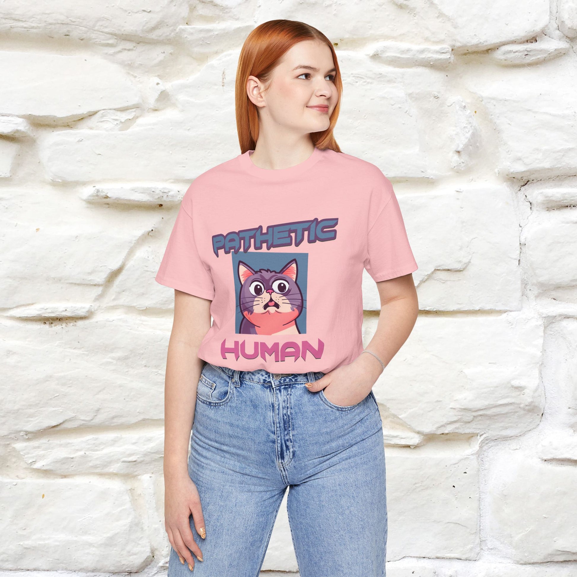 ''Pathetic Human'' | Funny Cat T-Shirt | Nunu&Miao Studio - Nunu&Miao Studio