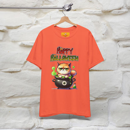 "Angry Cat Happy Halloween" Cat  T-shirt |Nunu&Miao Studio - Nunu&Miao Studio